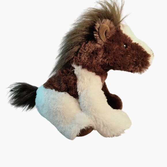 Aurora Plush Horse Stuffed Toy 13 Brown White Soft Fluffy Cuddly Animal - Picture 5 of 10